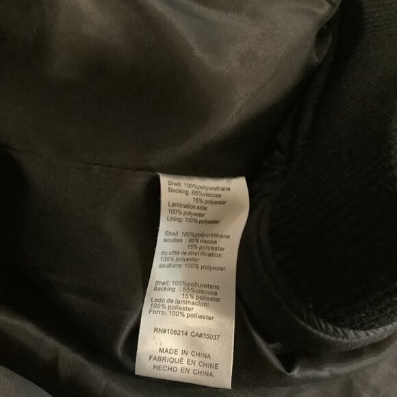 BOMBER JOE’S VEGAN LEATHER EMBROIDERED JACKET - Picture 10 of 11